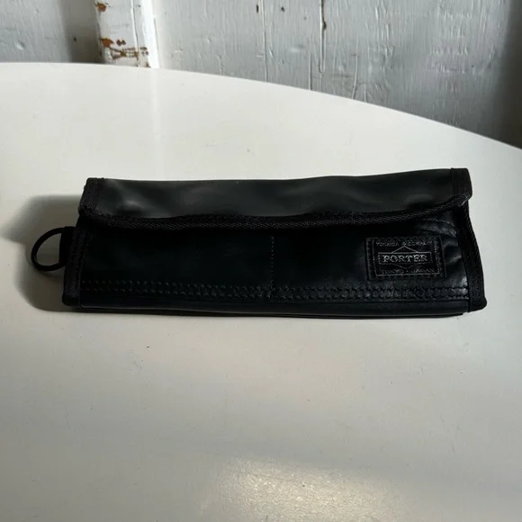 Black Supple Leather Long Wallet Porter High Quality Made In Japan NWOT New - Picture 2 of 11